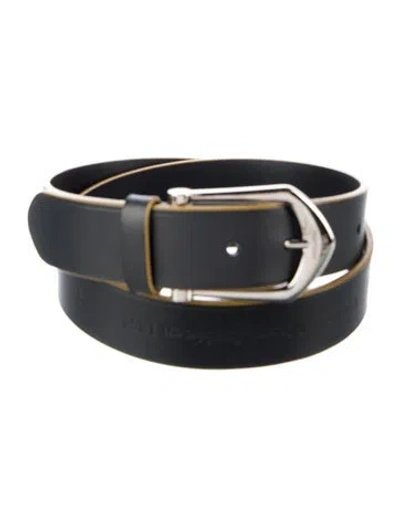 Pre-owned Louis Vuitton 2013 Leather Waist Belt In Black