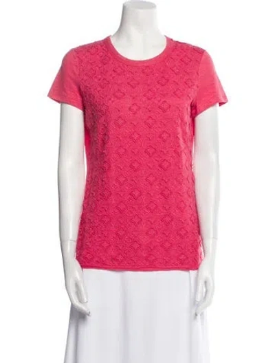 Pre-owned Louis Vuitton 2013 Linen T-shirt In Pink