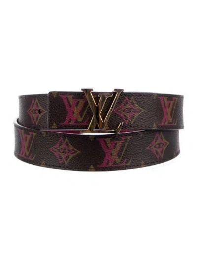 Pre-owned Louis Vuitton 2013 Lv Monogram Belt In Brown