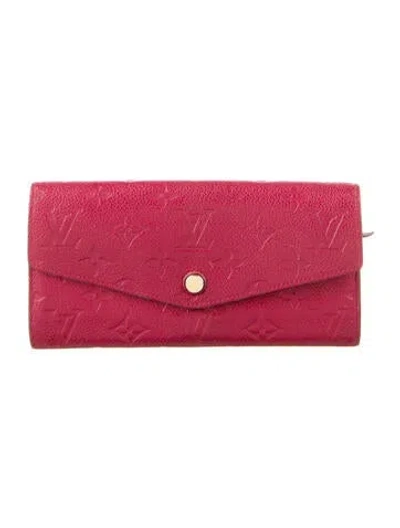 Pre-owned Louis Vuitton 2013 Lv Monogram Curieuse Wallet In Burgundy
