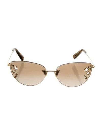 Pre-owned Louis Vuitton 2013 Lv Monogram Sunglasses In Gold