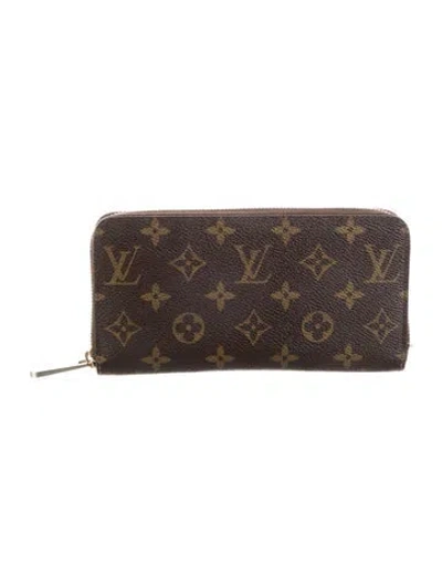 Pre-owned Louis Vuitton 2013 Lv Monogram Zippy Wallet In Brown