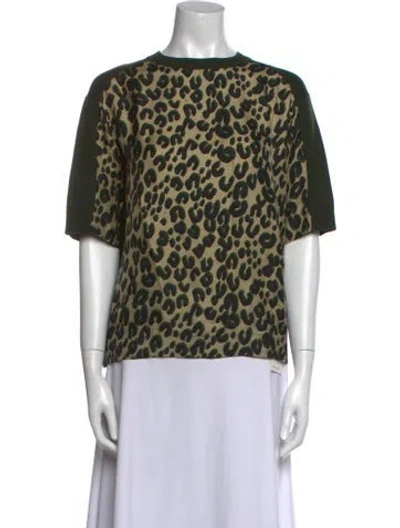 Pre-owned Louis Vuitton 2013 Merino Wool Blouse In Green