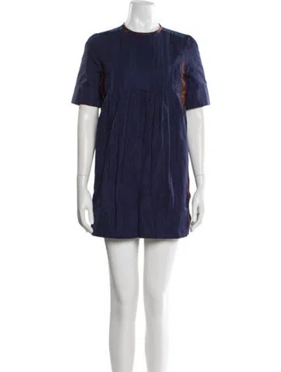 Pre-owned Louis Vuitton 2013 Mini Dress In Blue