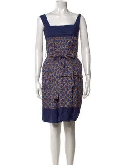 Pre-owned Louis Vuitton 2013 Mini Dress In Blue