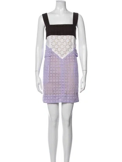 Pre-owned Louis Vuitton 2013 Mini Dress In Neutrals