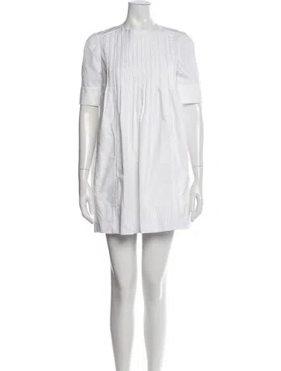 Pre-owned Louis Vuitton 2013 Mini Dress In White