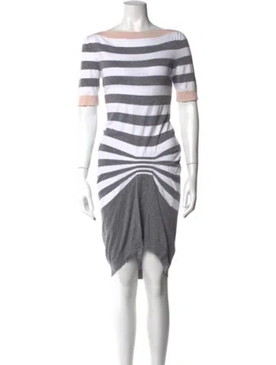 Pre-owned Louis Vuitton 2013 Mini Dress In White