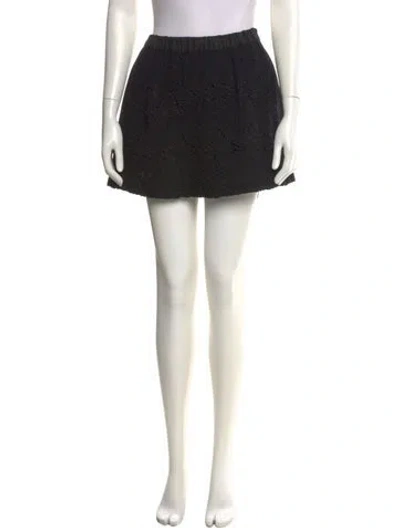 Pre-owned Louis Vuitton 2013 Mini Skirt In Black