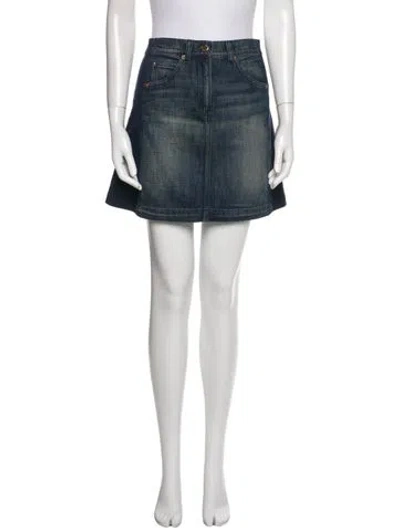 Pre-owned Louis Vuitton 2013 Mini Skirt In Blue