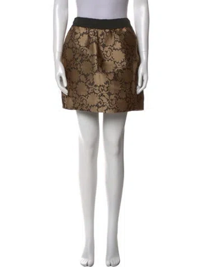 Pre-owned Louis Vuitton 2013 Mini Skirt In Brown