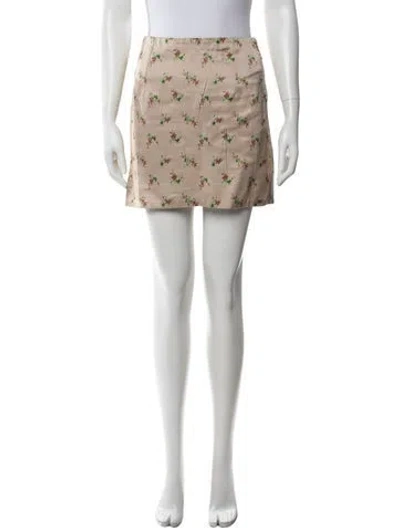 Pre-owned Louis Vuitton 2013 Mini Skirt In Neutrals