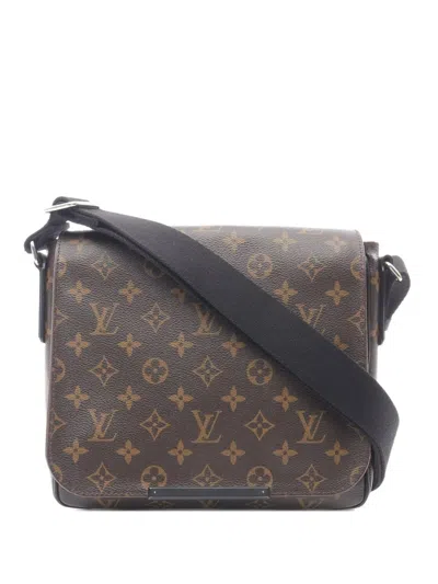 Pre-owned Louis Vuitton 2013 Monogram District Pm Shoulder Bag In Brown