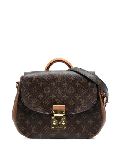 Pre-owned Louis Vuitton 2013 Monogram Eden Mm Satchel In Brown