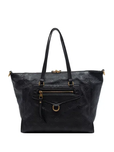 Pre-owned Louis Vuitton 2013 Monogram Empreinte Lumineuse Pm Satchel In Blue