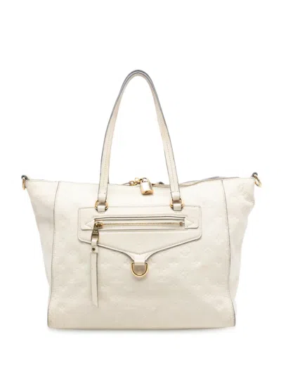 Pre-owned Louis Vuitton 2013 Monogram Empreinte Lumineuse Pm Satchel In Brown