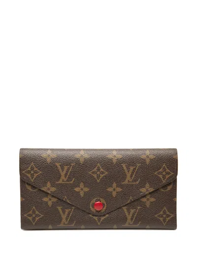 Pre-owned Louis Vuitton 2013 Monogram Josephine Wallet Long Wallets In Brown