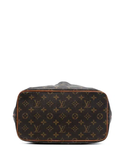 Pre-owned Louis Vuitton 2013 Monogram Palermo Pm Satchel In Brown