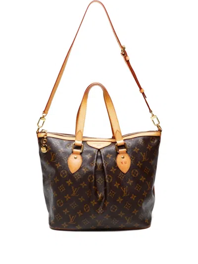 Pre-owned Louis Vuitton 2013 Monogram Palermo Tote Bag In Brown