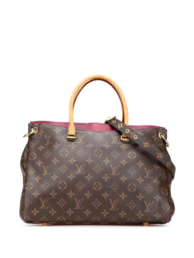 Pre-owned Louis Vuitton 2013 Monogram Pallas Mm Satchel In Brown