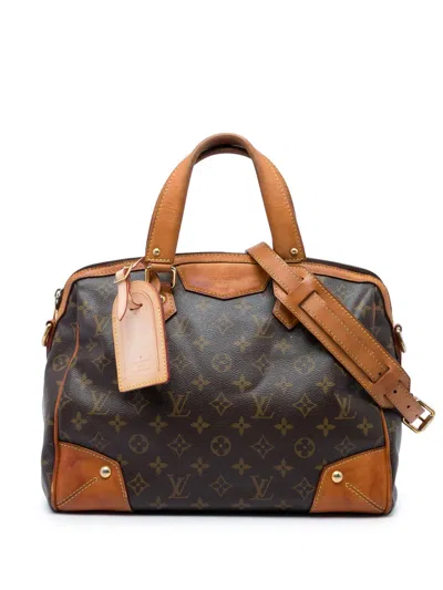 Pre-owned Louis Vuitton 2013 Monogram Retiro Pm Satchel In Brown