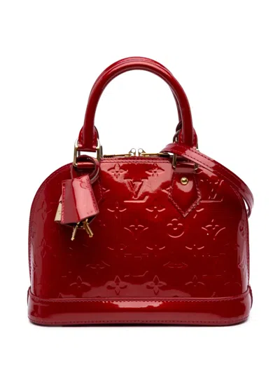 Pre-owned Louis Vuitton 2013 Monogram Vernis Alma Bb Satchel