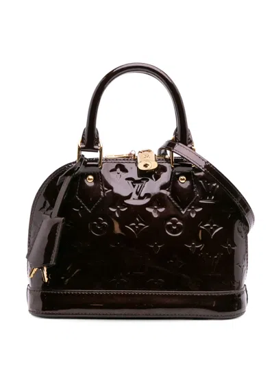 Pre-owned Louis Vuitton 2013 Monogram Vernis Alma Bb Satchel