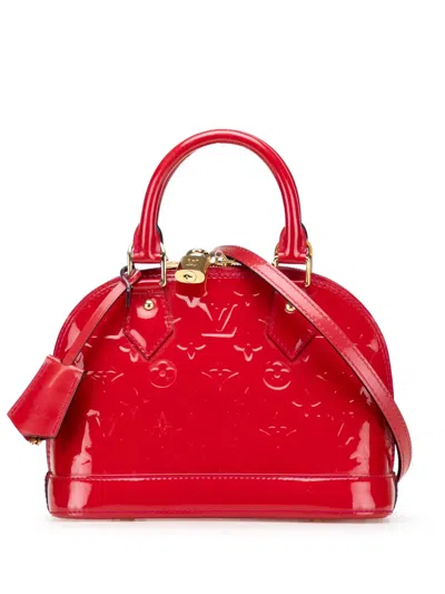 Pre-owned Louis Vuitton 2013 Monogram Vernis Alma Bb Satchel