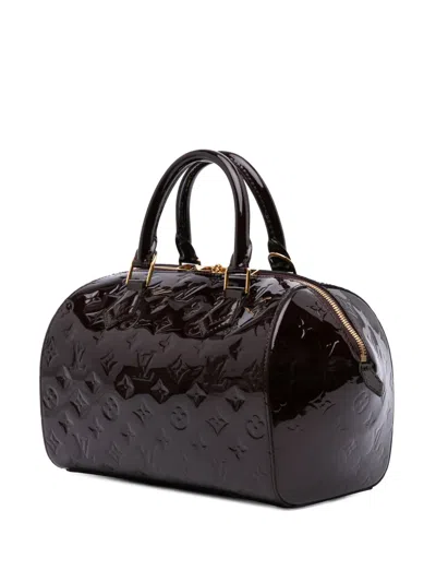 Pre-owned Louis Vuitton 2013 Monogram Vernis Montana Satchel In Purple