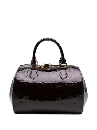 Pre-owned Louis Vuitton 2013 Monogram Vernis Montana Satchel In Purple