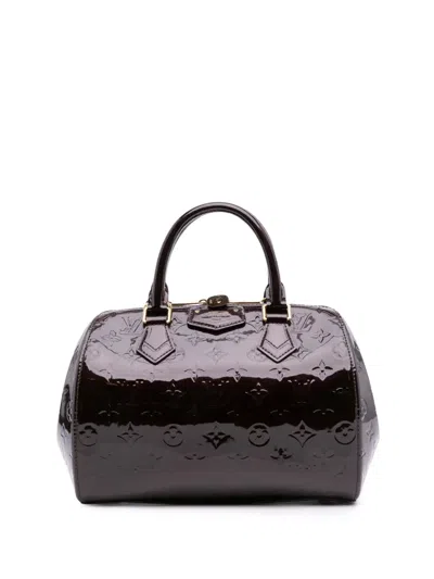 Pre-owned Louis Vuitton 2013 Monogram Vernis Montana Satchel In Purple