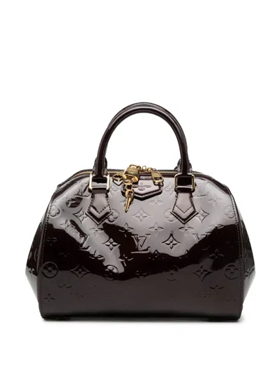 Pre-owned Louis Vuitton 2013 Monogram Vernis Montana Satchel In Purple