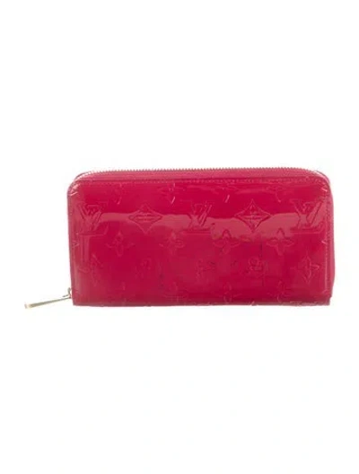 Pre-owned Louis Vuitton 2013 Monogram Vernis Zippy Wallet In Burgundy