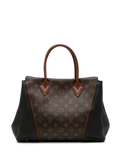 Pre-owned Louis Vuitton 2013 Monogram W Pm Tote Bag In Black