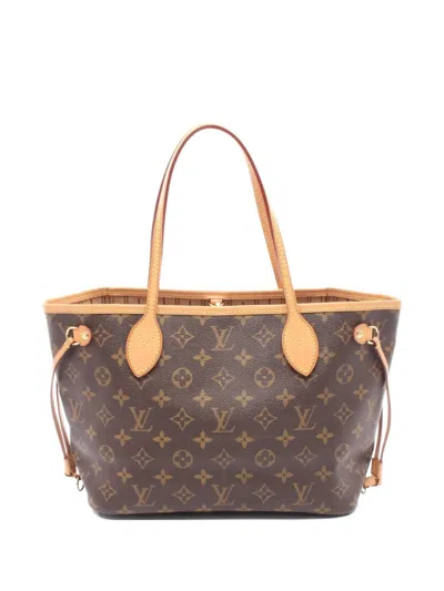 Pre-owned Louis Vuitton 2013 Neverfull Pm Handbag In Brown