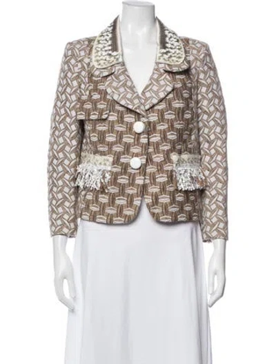 Pre-owned Louis Vuitton 2013 Patterned Blazer In Multicolor