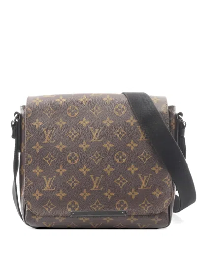 Pre-owned Louis Vuitton 2013 Pm District Monogram Shoulder Bag In Brown