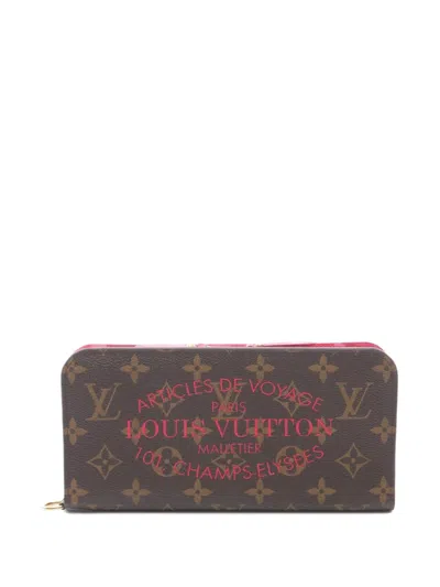 Pre-owned Louis Vuitton 2013 Portefeuil Accordeon Wallet In Brown