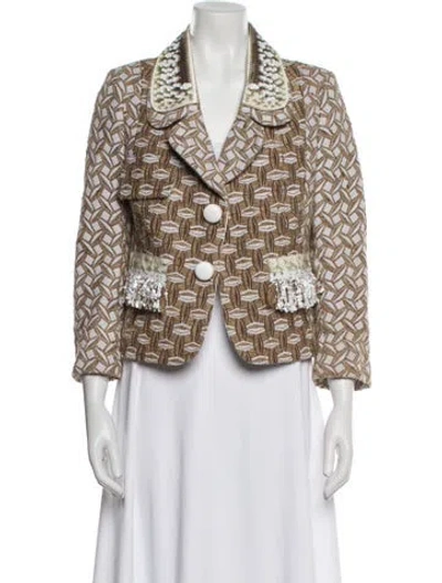 Pre-owned Louis Vuitton 2013 Printed Blazer In Neutral