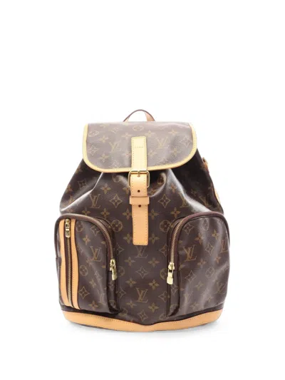 Pre-owned Louis Vuitton 2013 Sac Ad Bosforo Monogram Canvas Backpack In Brown