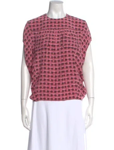 Pre-owned Louis Vuitton 2013 Silk Top In Multi