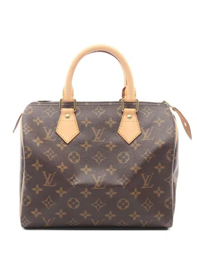 Pre-owned Louis Vuitton 2013 Speedy 25 Monogram Tote Bag In Brown