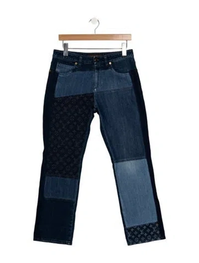 Pre-owned Louis Vuitton 2013 Straight Leg Jeans In Blue