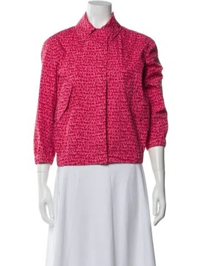 Pre-owned Louis Vuitton 2013 Tweed Pattern Evening Jacket In Pink