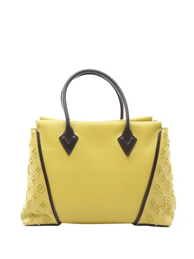 Pre-owned Louis Vuitton 2013 Veau Cachemire W Pm Tote Bag In Green