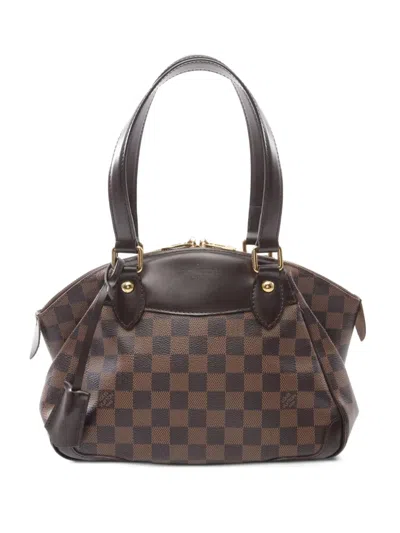 Pre-owned Louis Vuitton 2013 Verona Pm Leather Handbag In Brown