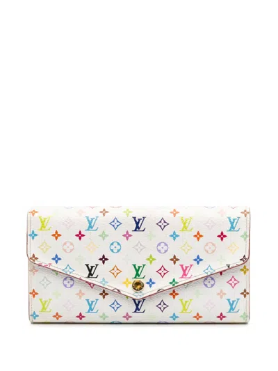 Pre-owned Louis Vuitton 2014-2025 Monogram Multicolore Sarah Wallet Long Wallets