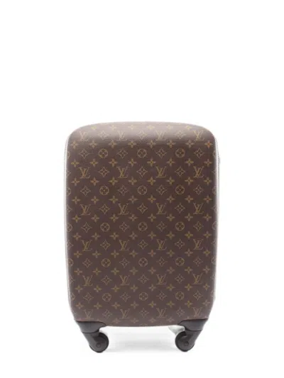 Pre-owned Louis Vuitton 2014 55 Zephyr Monogram Suitcase In Brown