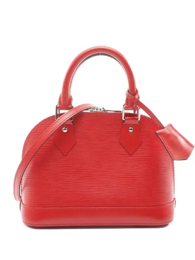 Pre-owned Louis Vuitton 2014 Alma Bb Tote Bag In Red