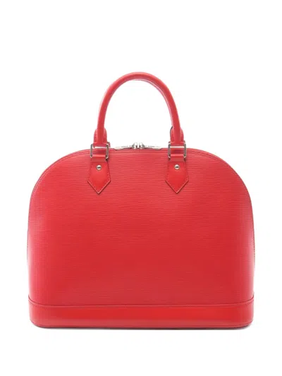 Pre-owned Louis Vuitton 2014 Alma Mm Handbag In Red